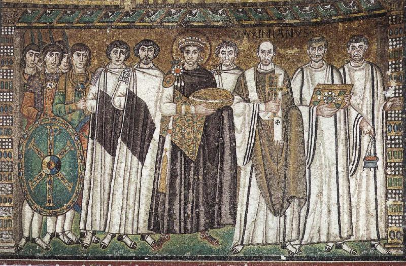 Justinian, Bishop Maximilian Annus and entourage, unknow artist